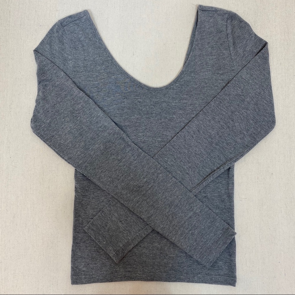 Express V-Neck Long Sleeve Tee